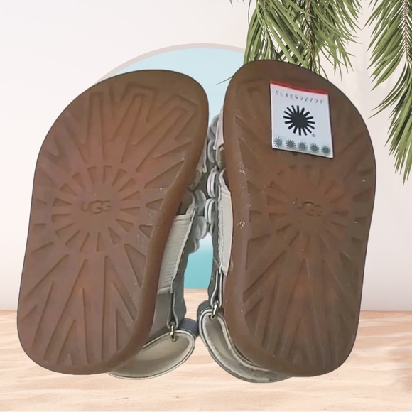 UGG Baby Allairey Shimmer Silver Sandal Size 2-3- NIB - Picture 5 of 5